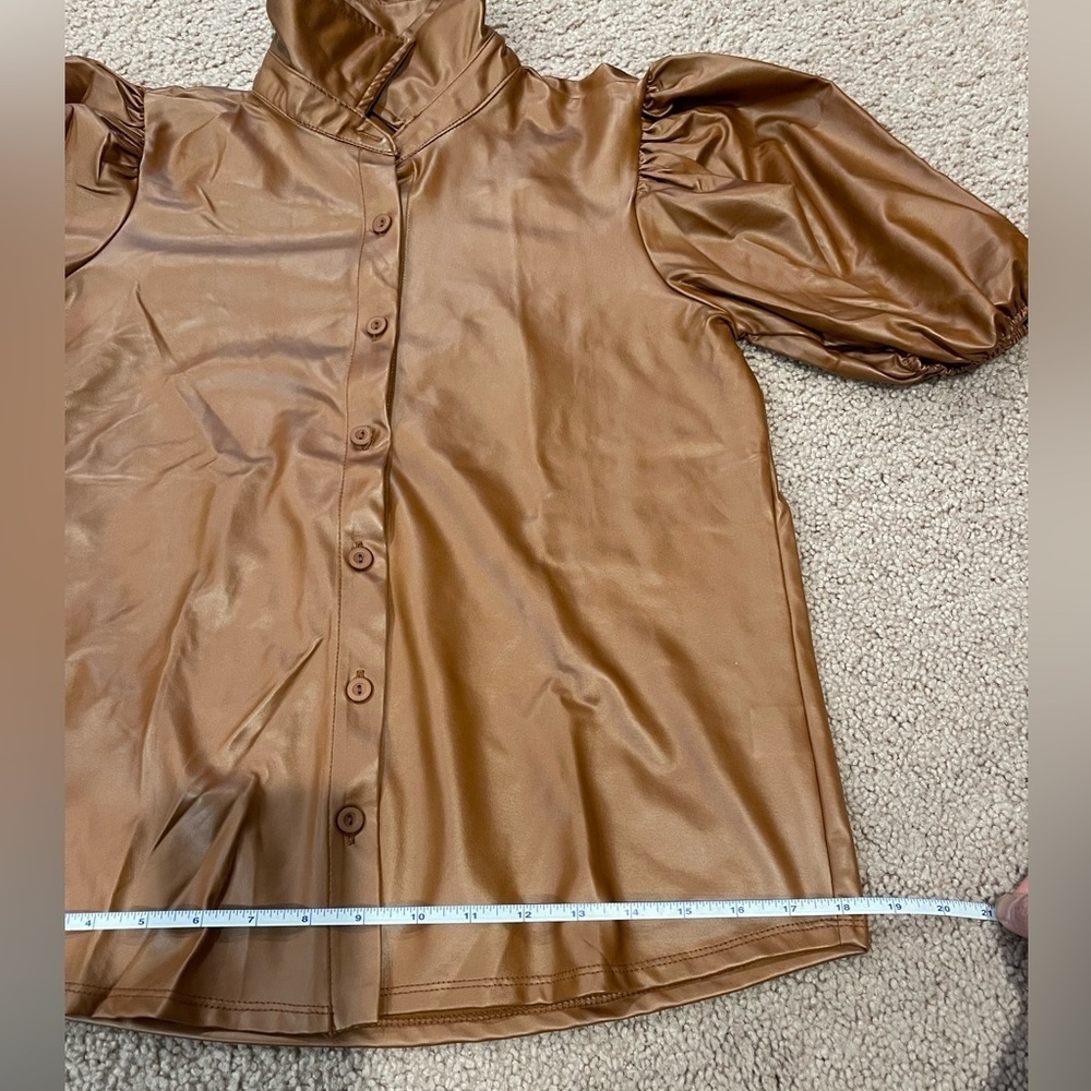 MISIA brown soft leather top. - Picture 8 of 11
